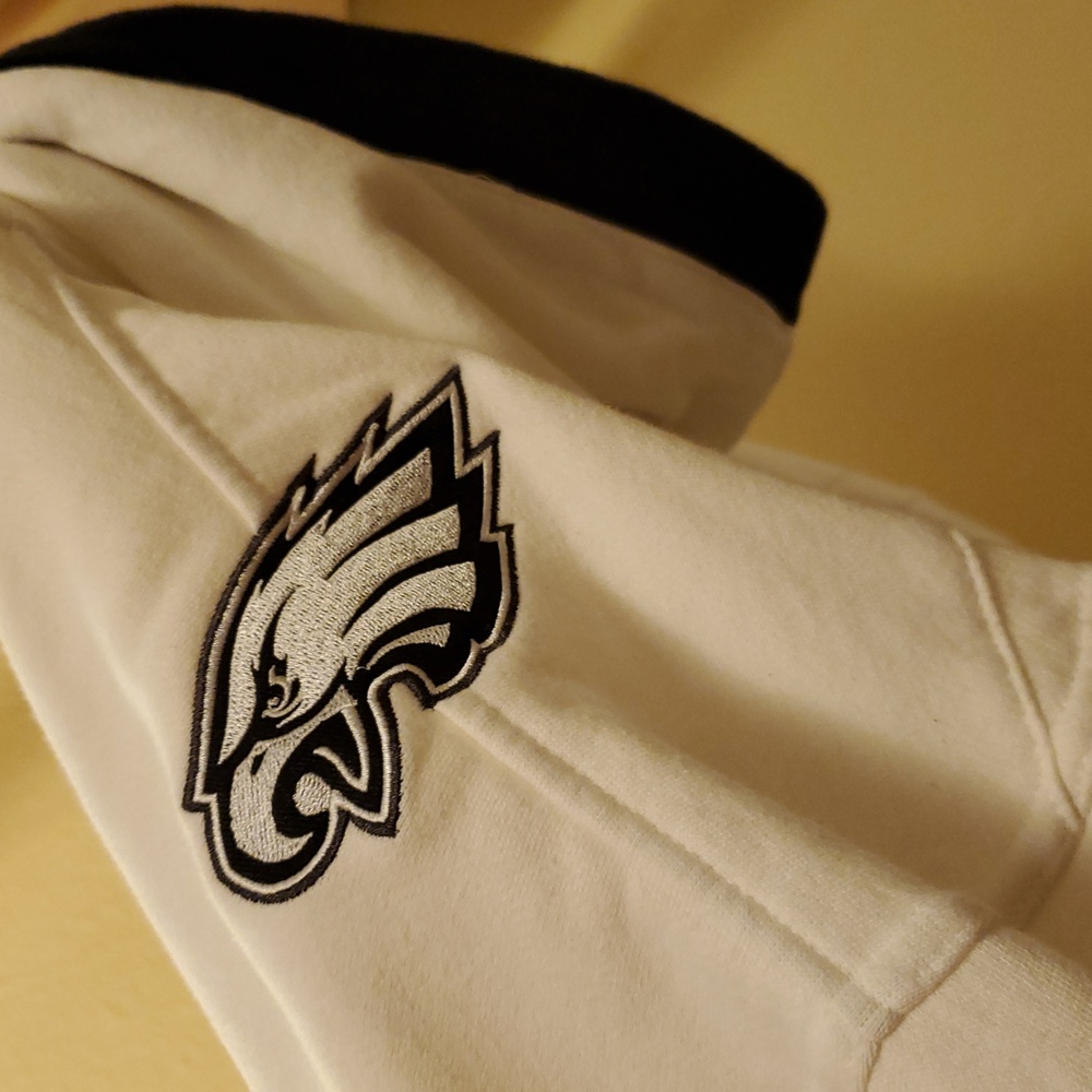47 Brand Philadelphia Eagles Historic White Superior Lacer Hood Sz XXL - Picture 5 of 11